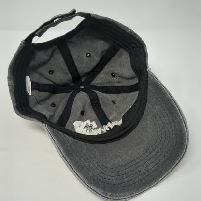 HealthWest Strapback Hat Gray One Size Embroidered Solid Vent Holes