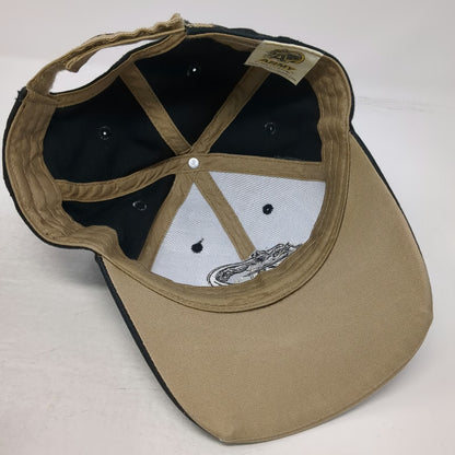 Army Black Knights NCAA The Game Hat Cap Black Gold OSFM Flame Brim Strapback