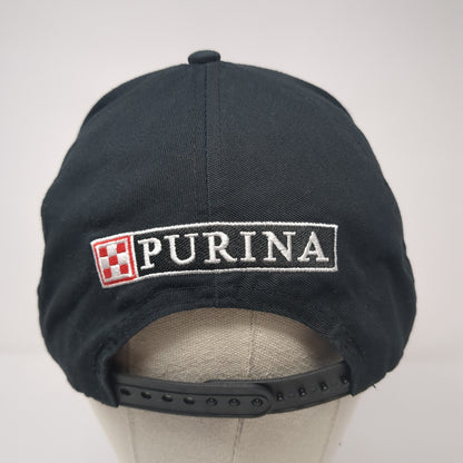 Purina Snapback Hat Black One Size Adjustable Embroidered 6 Panel Blank