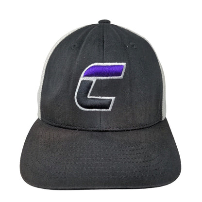 Port Authority Fitted Trucker Hat Black L/XL Embroidered Mesh Back 6 Panel
