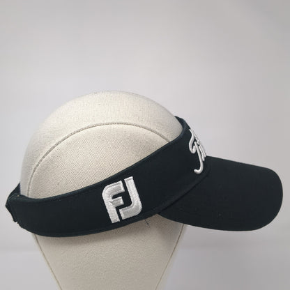 Titleist Pro V1 Strapback Visor Hat Black One Size Adjustable New Era