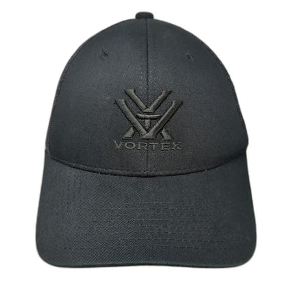 Vortex Optics Trucker Hat Black One Size Mesh Snapback Tonal Logo Structured
