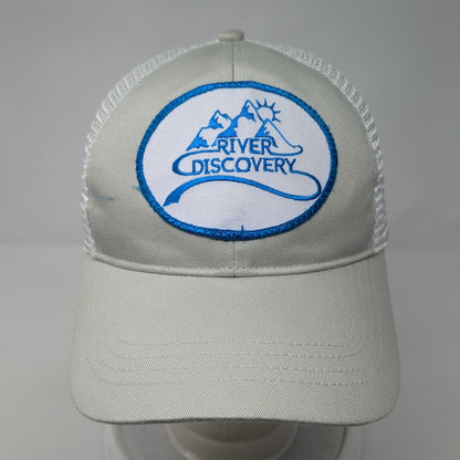 River Discovery Snapback Trucker Hat Gray OS Adjustable Mesh Back Econscious