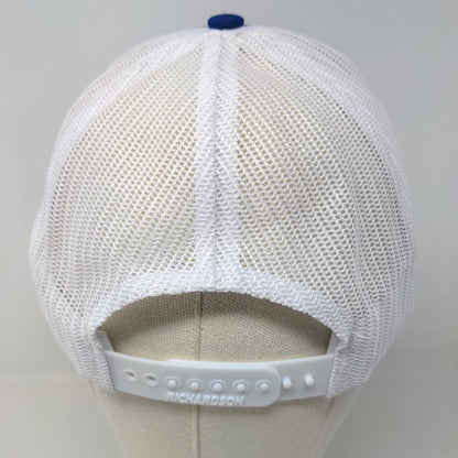 Richardson Men's Snapback Mesh Back Hat Blue White Blank Style 112