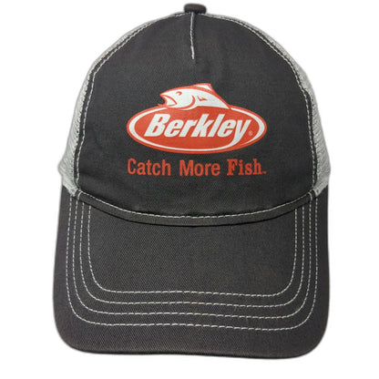 TB Headwear Berkley Fishing Catch More Fish Gray Trucker Hat One Size Snapback