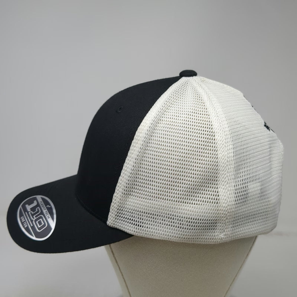 Port Authority Trucker Hat Black One Size Northwest Safety UC Flag Mesh Snapback