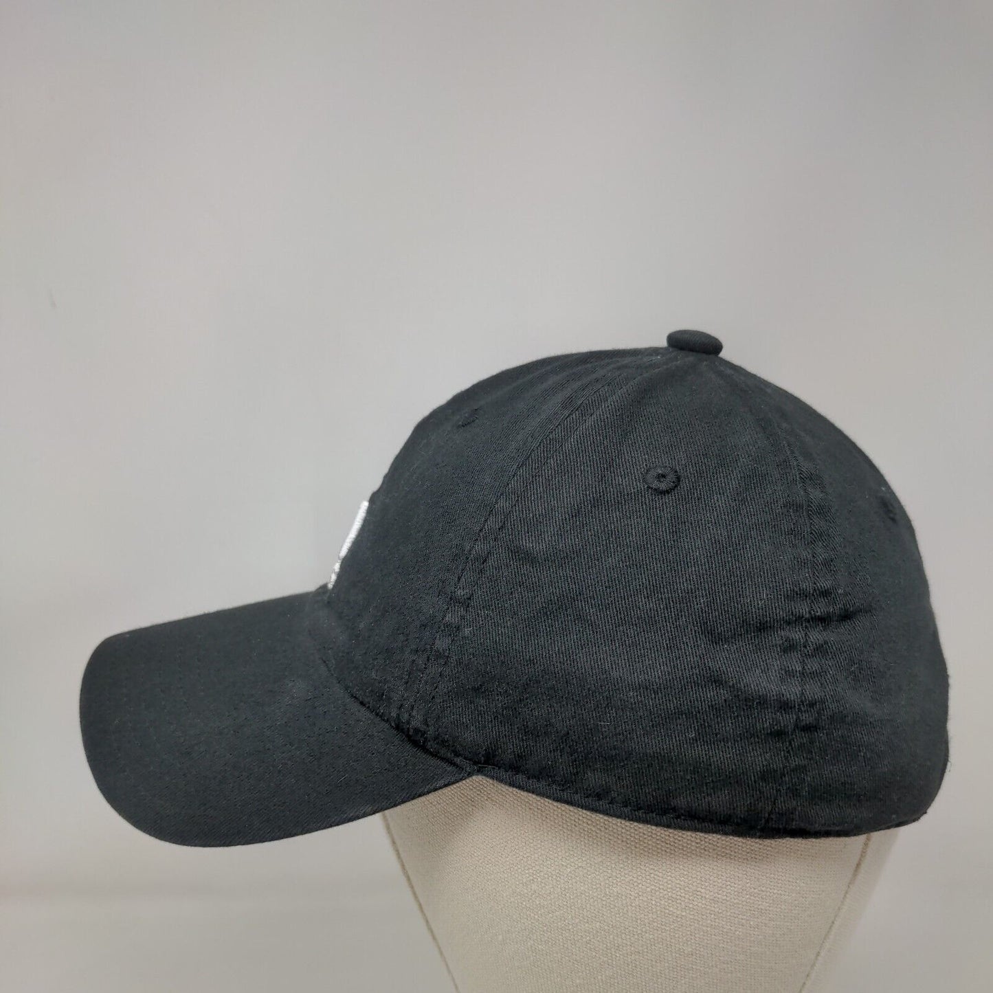 Adidas Slideback Hat Black One Size Adjustable Embroidered 6 Panel Aeroready