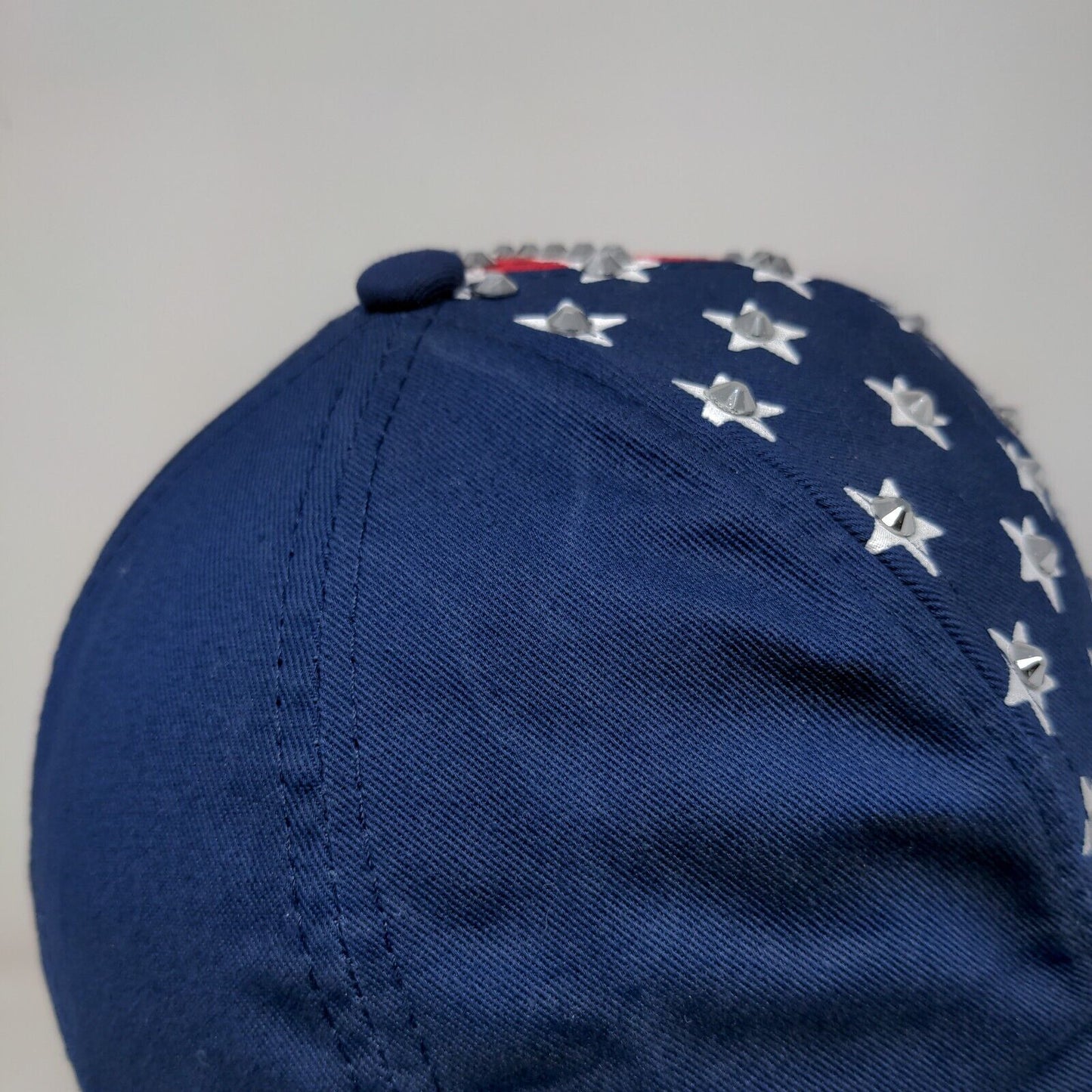 USA Patriotic Bling Slideback Hat Multicolor One Size Adjustable Stars & Stripes
