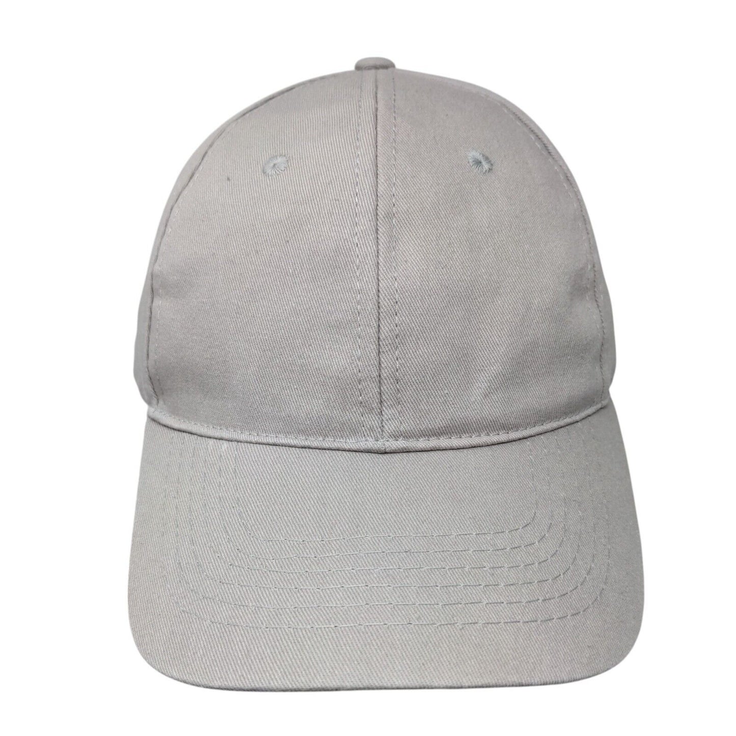 Unbranded Strapback Hat Tan One Size Adjustable Blank 6 Panel Solid