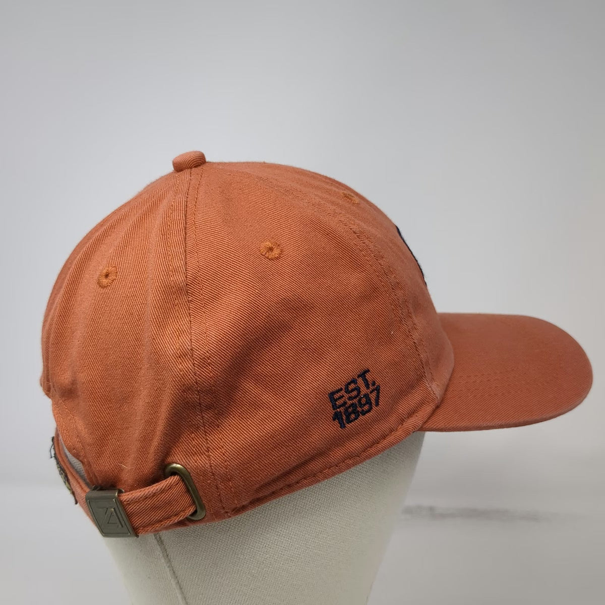 Ahead Baseball Cap Orange One Size Del Monte Golf Course Slideback Hat Est 1897