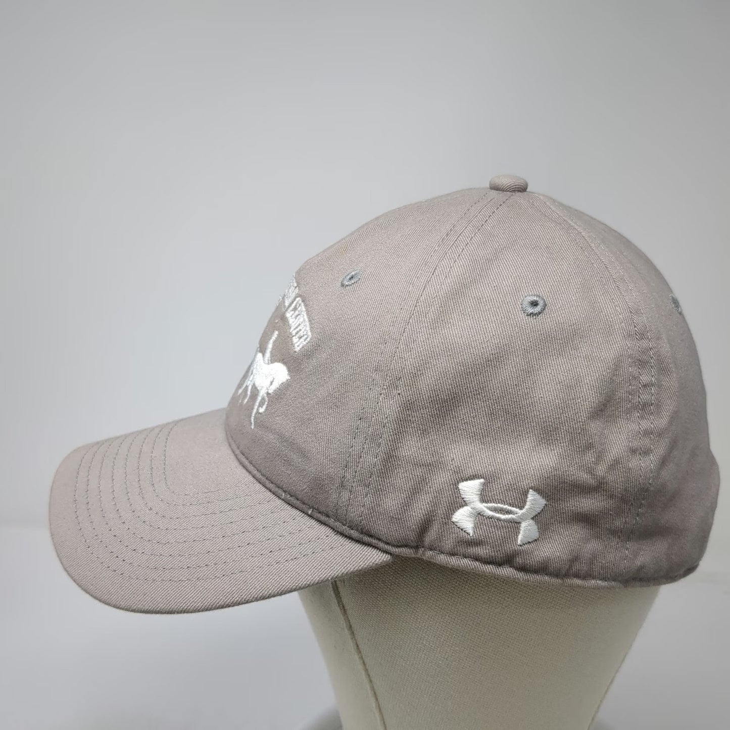 Under Armour Baseball Cap Gray One Size Casey's Equestrian Center Slideback Hat