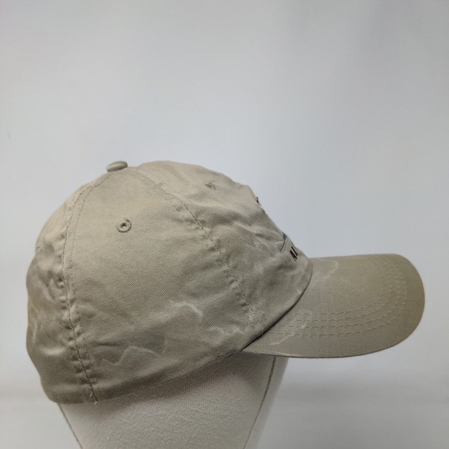 Alaska Arctic Circle Enterprises Fitted Hat Tan Embroidered Logo Fish