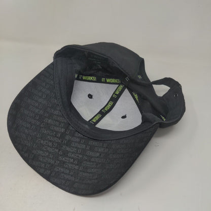 Ask Me Why It Works Slideback Hat Black One Size Embroidered 6 Panel