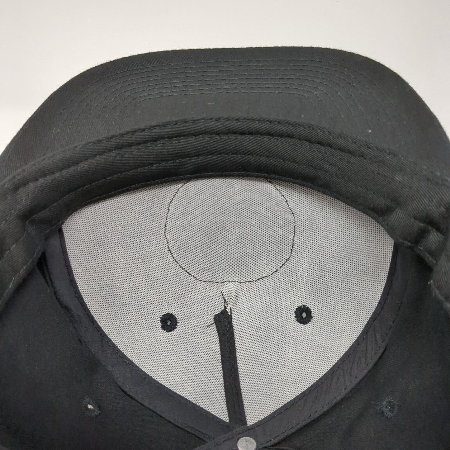 Jagermeister Snapback Hat Black One Size Adjustable Embroidered 6 Panel