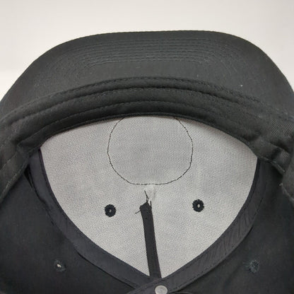 Jagermeister Snapback Hat Black One Size Adjustable Embroidered 6 Panel