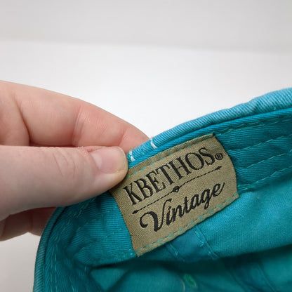 Cat Mom Strapback Hat Blue OS Adjustable Embroidered Distressed KB ETHOS Vintage