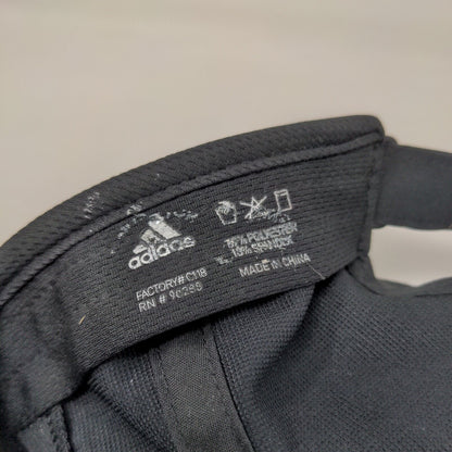 Adidas 3 Stripes Climalite Strapback Hat Black One Size Adjustable