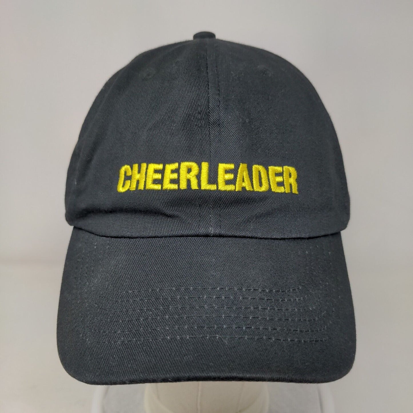 Cheerleader Basketball SB Slideback Hat Black OSFM Adjustable Embroidered
