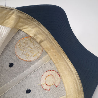 Bonfire Brewing Snapback Trucker Hat Blue One Size Mesh Back Yupoong