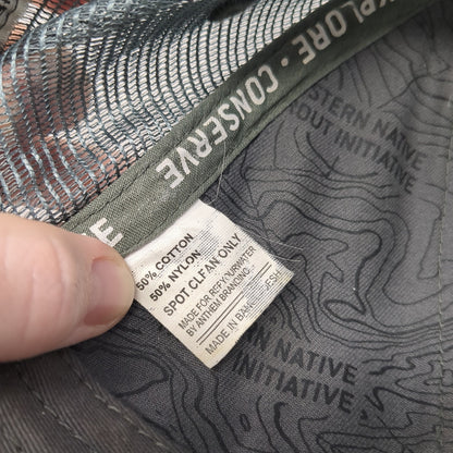 Westslope Cutthroat Patch Snapback Trucker Hat Gray One Size Mesh Back