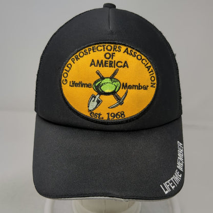 GPAA Gold Prospectors Association of America Hat Black One Size Trucker