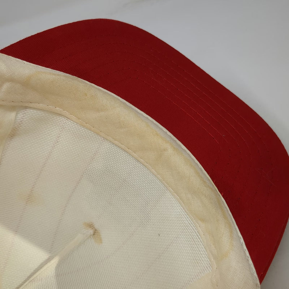 5 Panel White Red Pinstripe One Size Hat Consolidated Freightways Semi Truck
