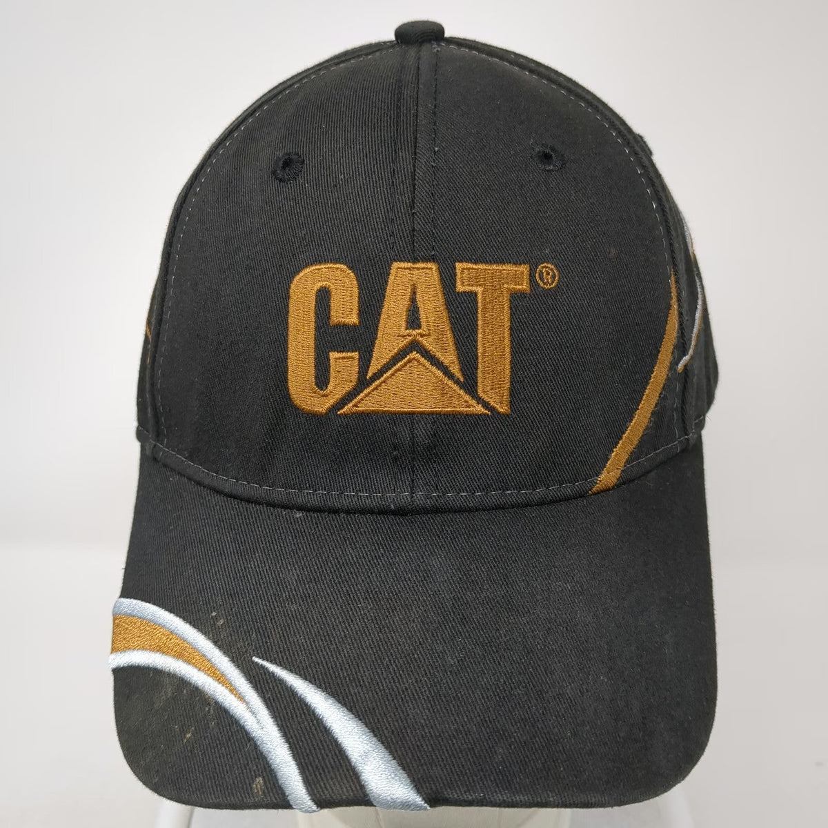 CAT Baseball Cap Black One Size Strapback Western States Equipment Logo Hat
