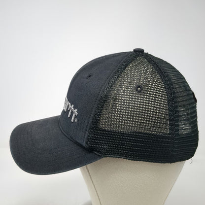 Carhartt Trucker Hat Black One Size Snapback Mesh Back Embroidered Logo Work