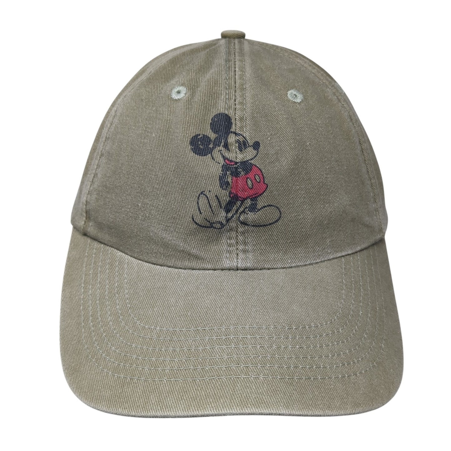 Mickey Mouse Starpback Baseball Cap Brown One Size Adjustable Disney Parks