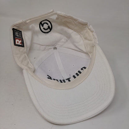 Culture Strapback Hat White One Size Adjustable Embroidered Richardson R75