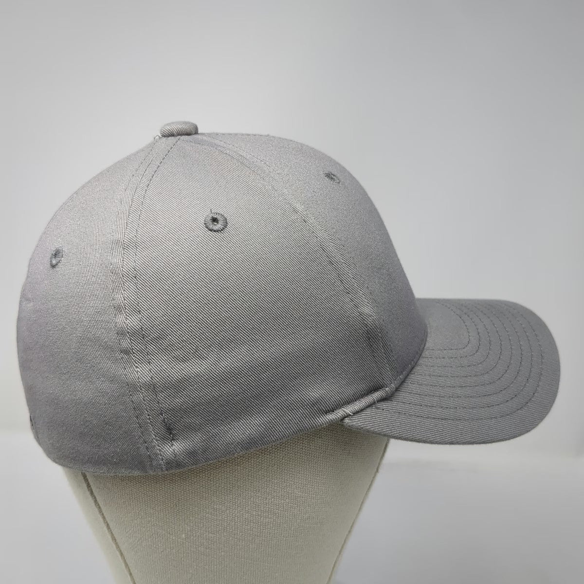 Burton Baseball Cap Gray One Size Mountain Logo Stretch Fit A-Flex Action Hat