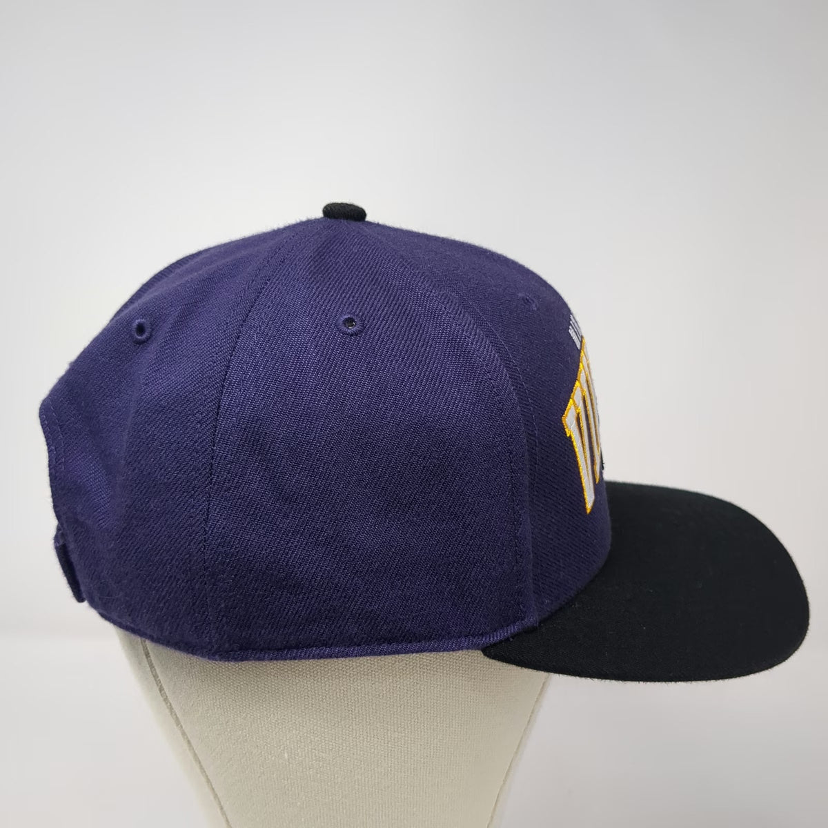 '47 Brand NFL Minnesota Vikings Purple Black One Size Hat Strapback Flat Brim