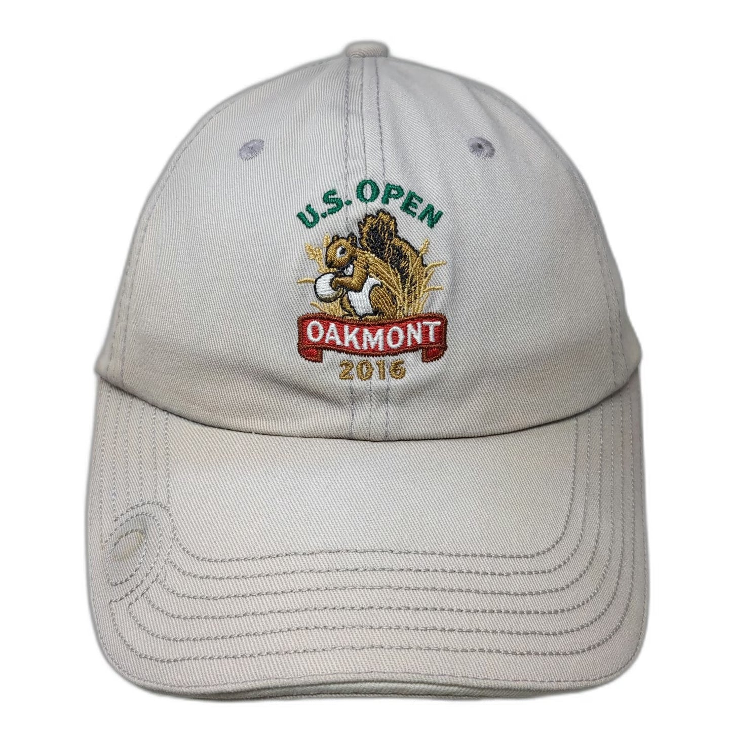 USGA Baseball Cap Gray One Size Slideback Oakmont 2016 US Open Member Golf Hat