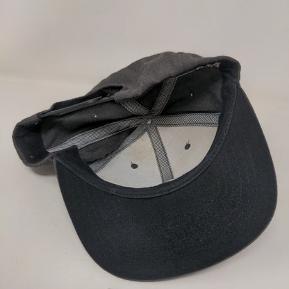 Billabong Patch Snapback Hat Gray One Size Solid Adjustable Vent Holes