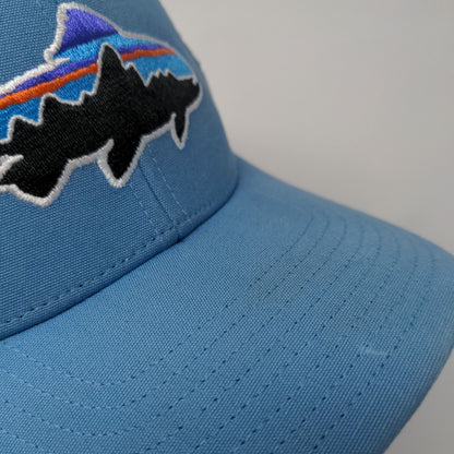 Patagonia Snapback Trucker Hta Blue OSFA Adjustable Embroidered Fish Mesh Back