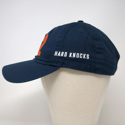 New Era Baseball Cap Blue One Size 312 Hard Knocks Slideback Hat Cotton