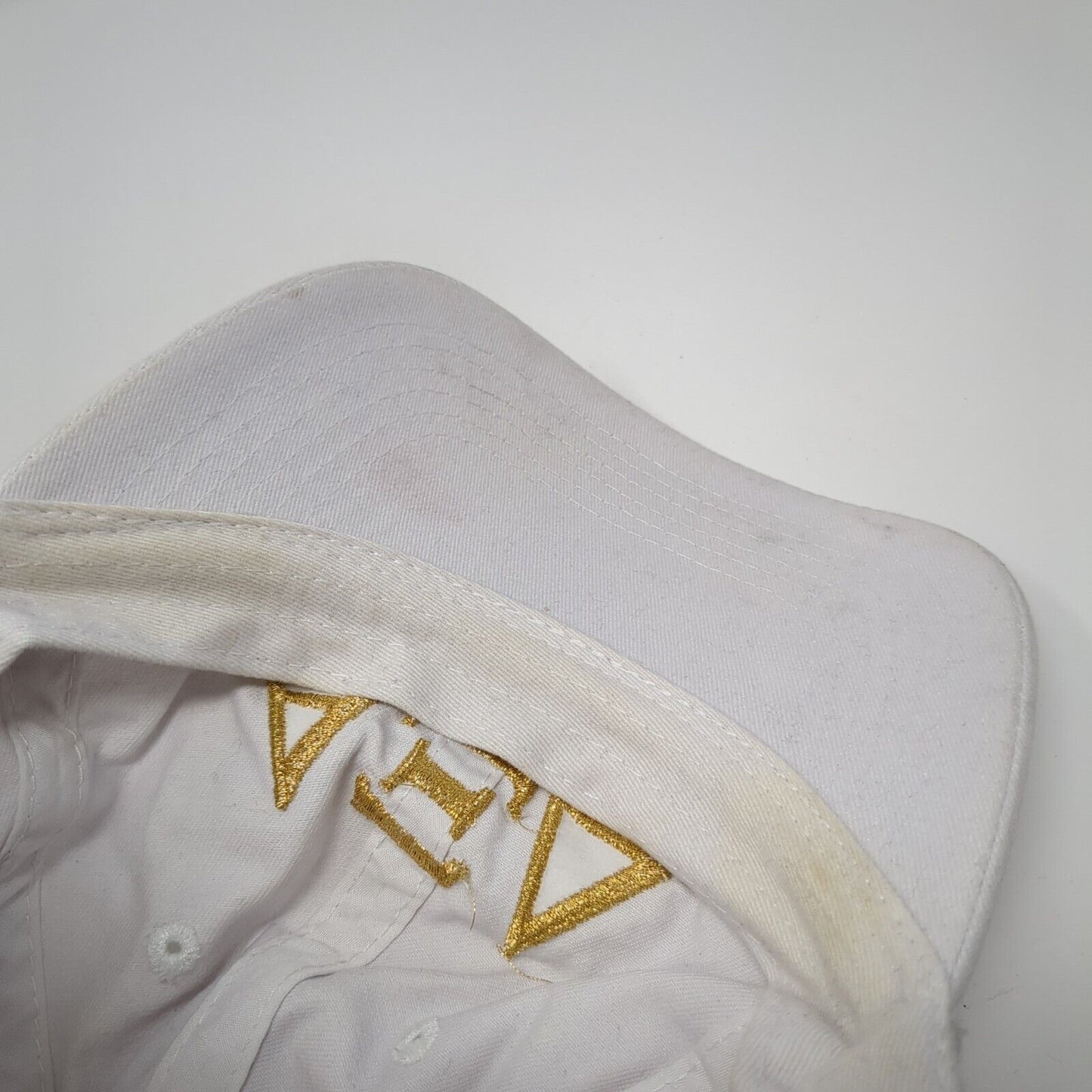 Alpha Xi Delta Good Life Slideback Hat White OS Adjustable Port & Company Cotton