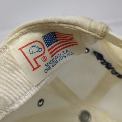 Boogies Diner Georgetown Snapback White Blue One Size Green Underbrim Cotton Hat