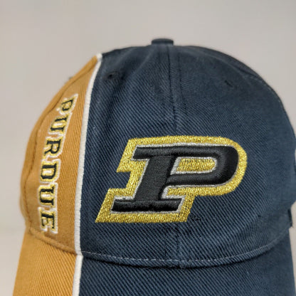 Twins Enterprise Men's Strapback Hat Blue Size OSFA Purdue Boilermakers Logo