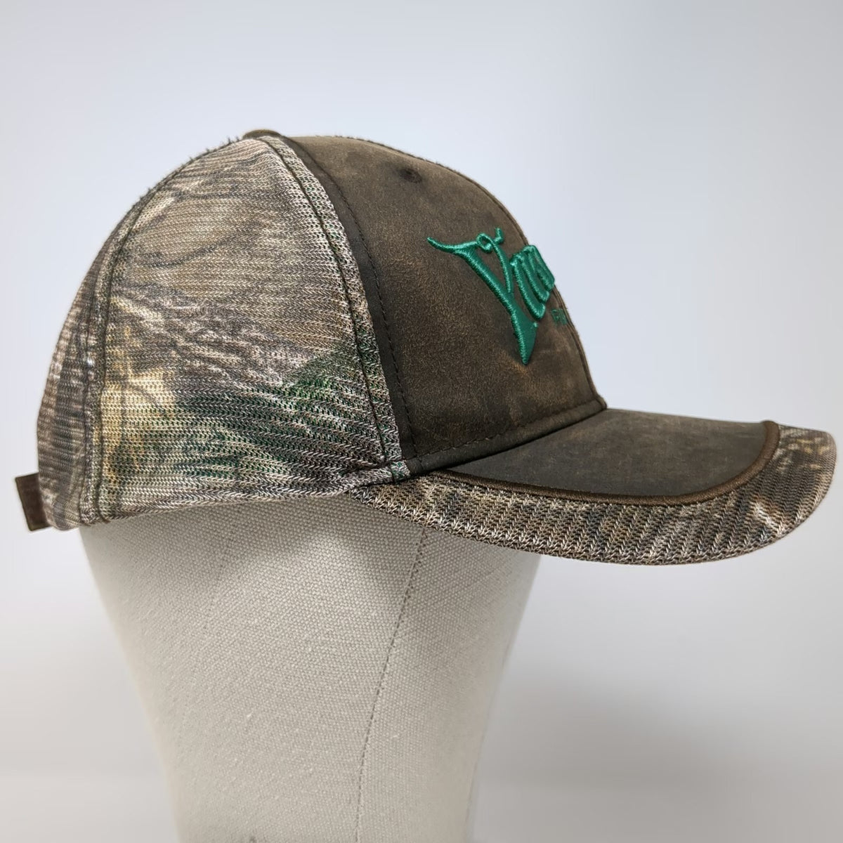 Viking Fire Protection Baseball Cap Brown One Size Camo Mesh USA Flag Patch Hat