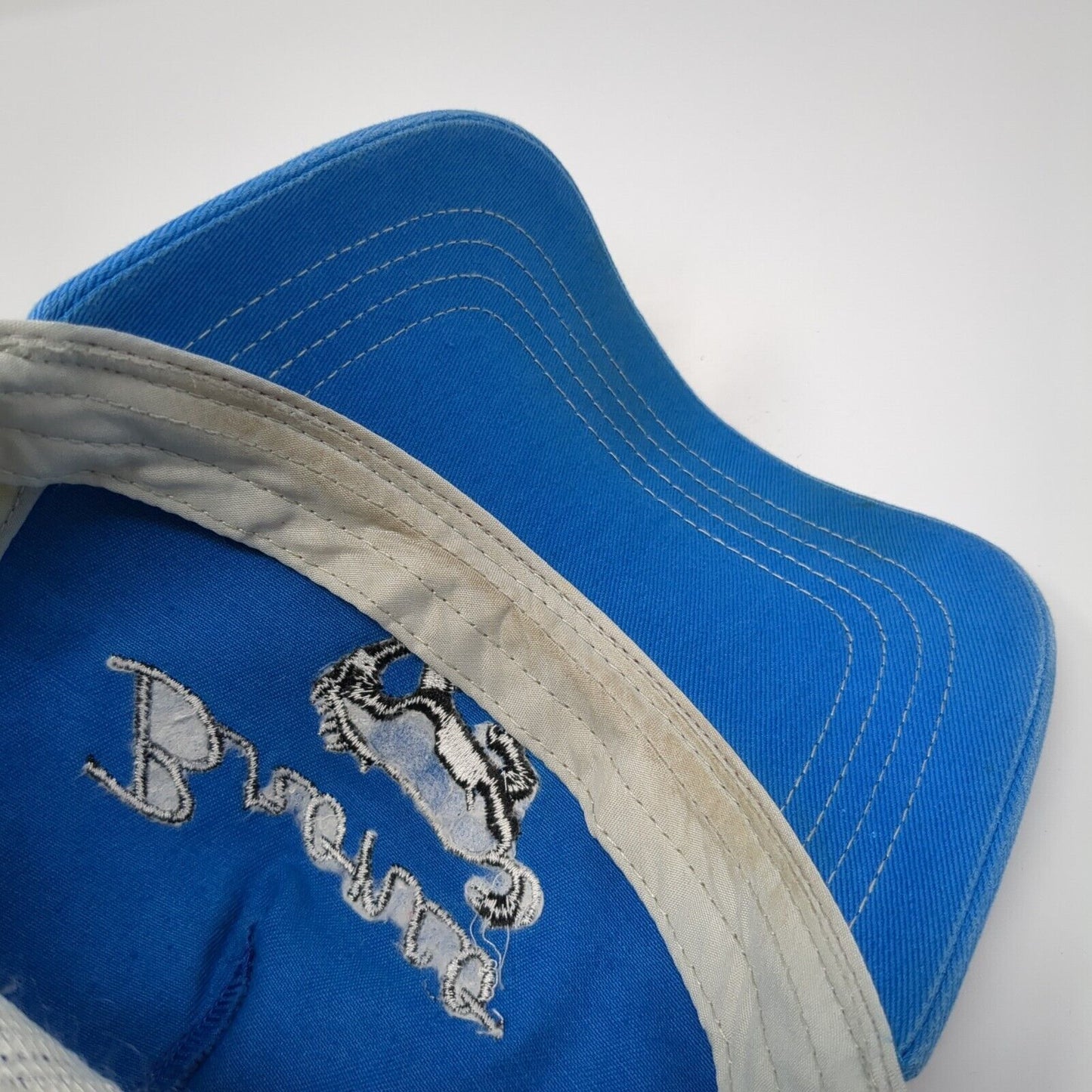 Ford Bronco Snapback Trucker Hat Blue One Size Adjustable Embroidered Mesh Back