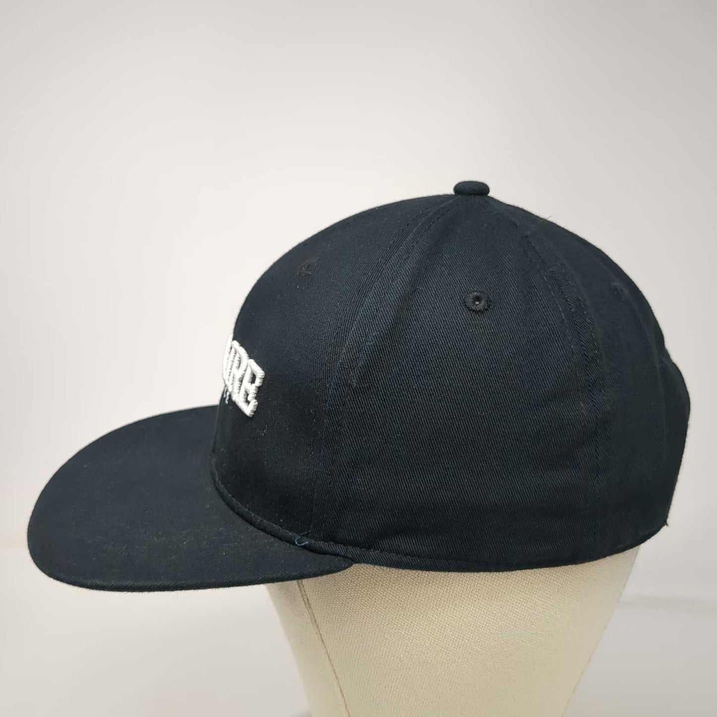 Luc Belaire Snapback Hat Black One Size Flat Brim France Embroidered Logo Wine