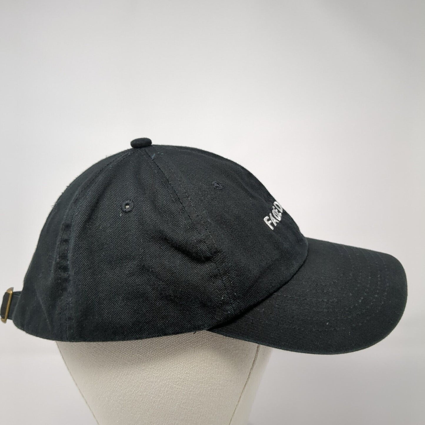 Faded AF Slideback Hat Black One Size Adjustable Embroidered 6 Panel
