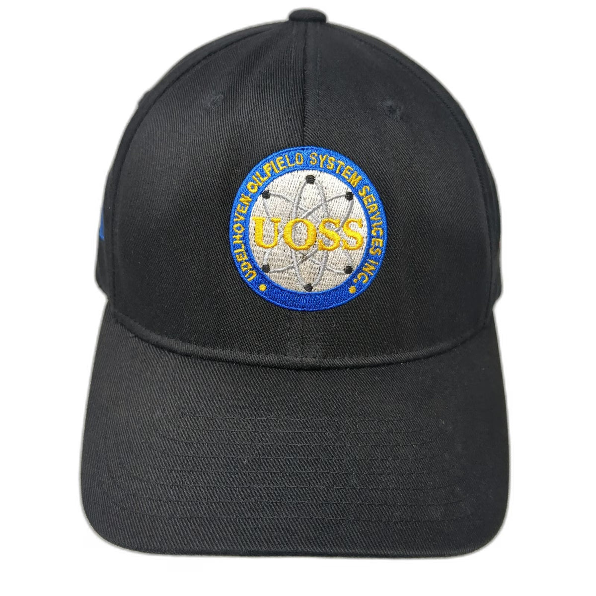 Flexfit Baseball Cap Black XL Alaska US Flag UOSS Oilfield Services Fitted Hat