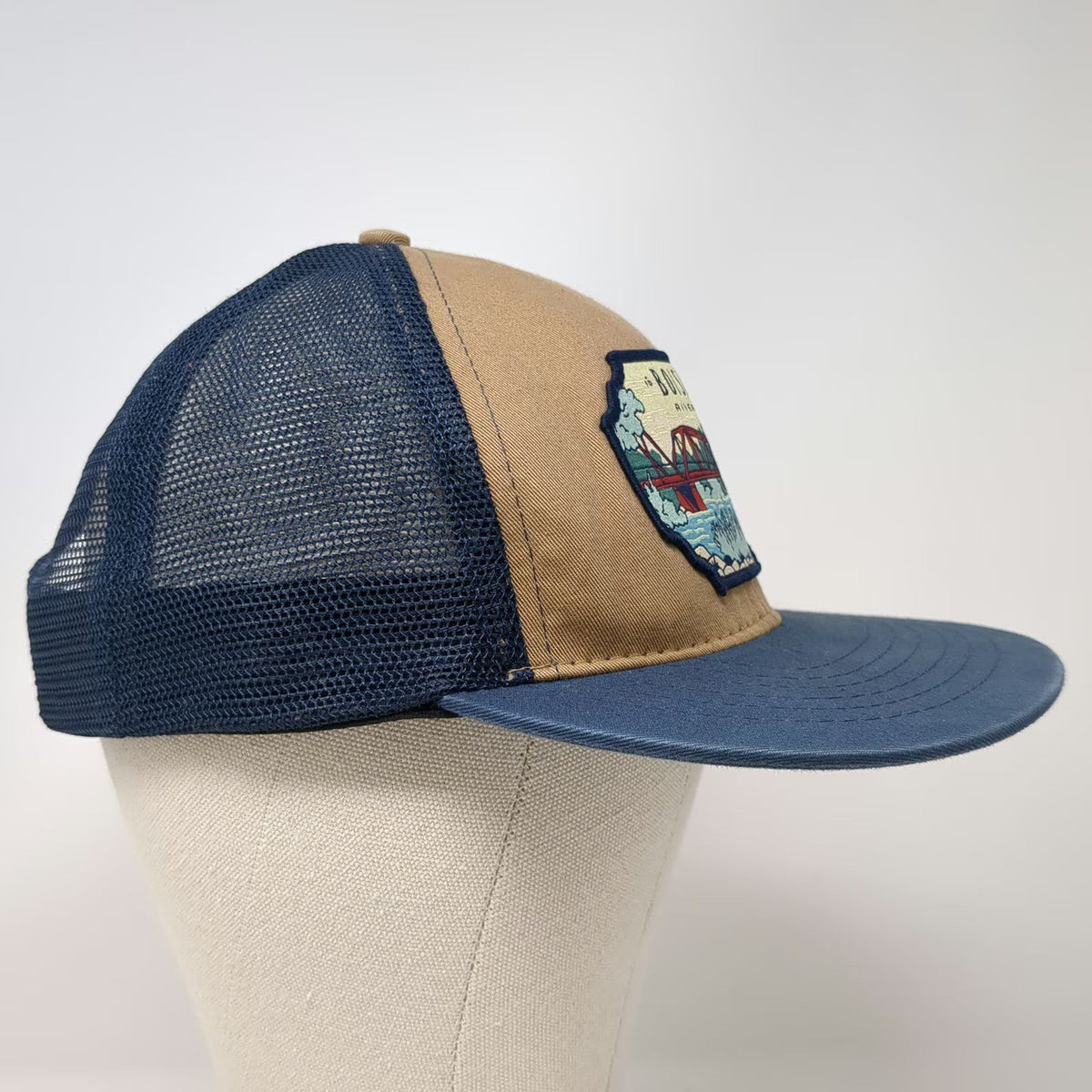 Sendero Provisions Co Boise River Idaho Blue Brown Trucker Hat One Size Snapback