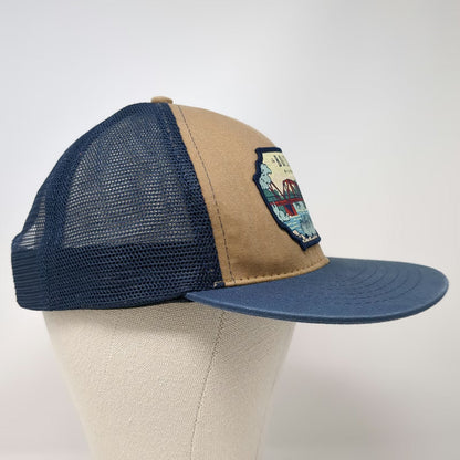 Sendero Provisions Co Boise River Idaho Blue Brown Trucker Hat One Size Snapback