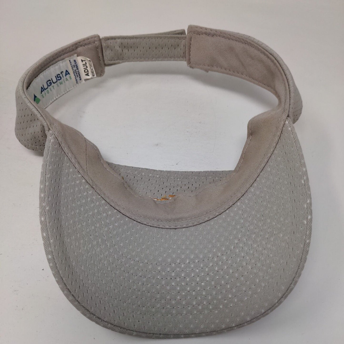 Exact Target Adult Strapback Sun Visor Gray OS Embroidered Augusta Sportswear