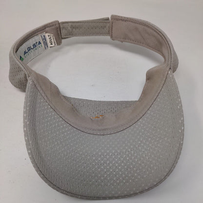Exact Target Adult Strapback Sun Visor Gray OS Embroidered Augusta Sportswear
