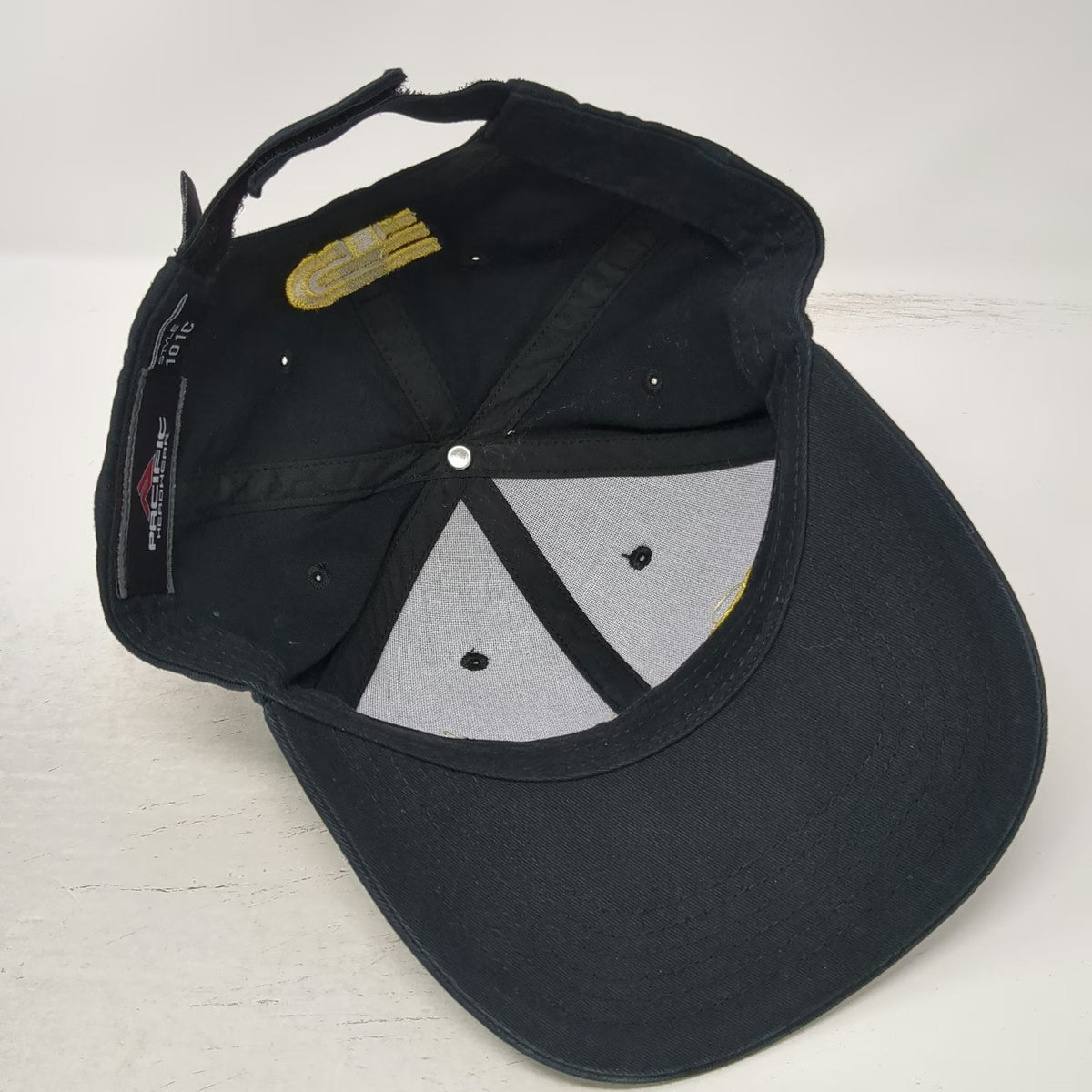 Pacific Headwear Baseball Cap Black One Size Central Transport Embroidered Hat