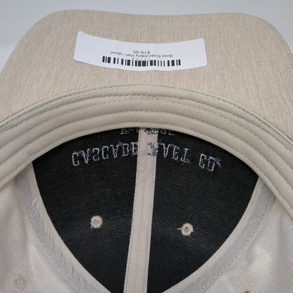 Cascade Raft Co. Est 1985 Snapback Hat Beige One Size Adjustable Lone Rock
